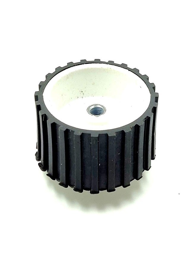INVENTO 2pcs 55mm x 20mm Plastic Robotic Wheel Durable Rubber Tire Wheel 6mm Hole with metal collet for DC Geared Motor RC Car Robot - Image 3
